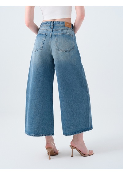 Horse Baggy Fit Kadın Pantolon Denim