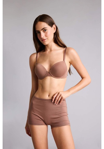Defacto Pamuklu 2li Açık Kahverengi Boxer Set H8029ax26spbn307 Kahve-bn307