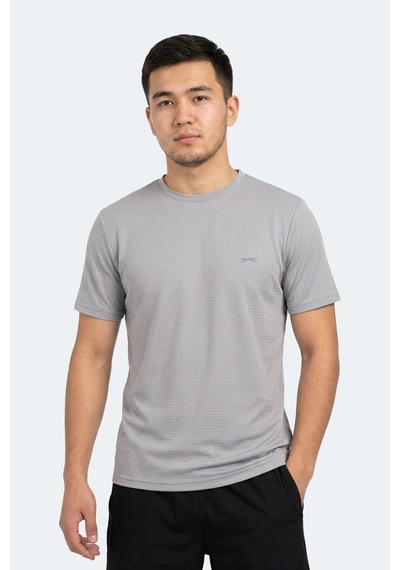 Slazenger Hugger Erkek Gri Tişört