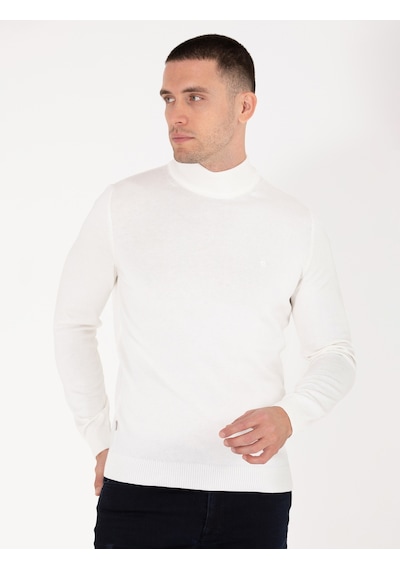 Pierre Cardin Erkek Ekru Triko Kazak 50276161-vr019 Ekru