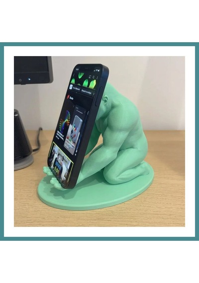 Trendexa 3d Baskı Goril Telefon Tutucu - Kaslı Goril Masaüstü Telefon Standı-mint Mac Standart