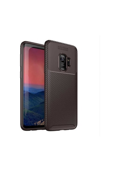 Samsung Uyumlu Galaxy S9 Kılıf Karbon Silikon Case