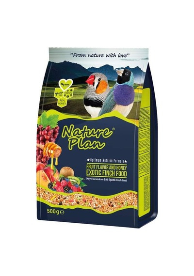 Nature Plan Meyveli Ve Ballı Egzotik Finch Yemi 500gr x 5 Adet