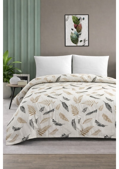 Çift Kişilik Pike Yatak Örtüsü %100 Pamuk 220x230 Siyah