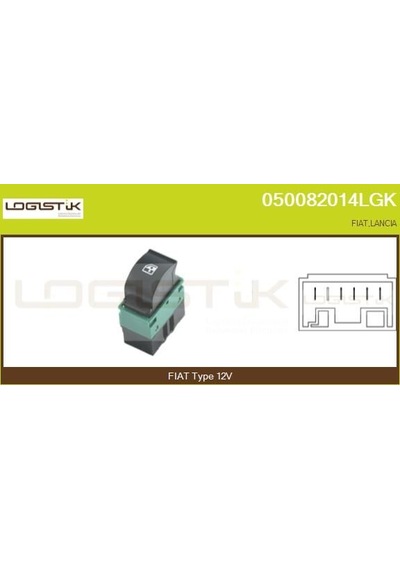 Cam Açma Düğmesi - Fiat Doblo - Neıman-417033b
