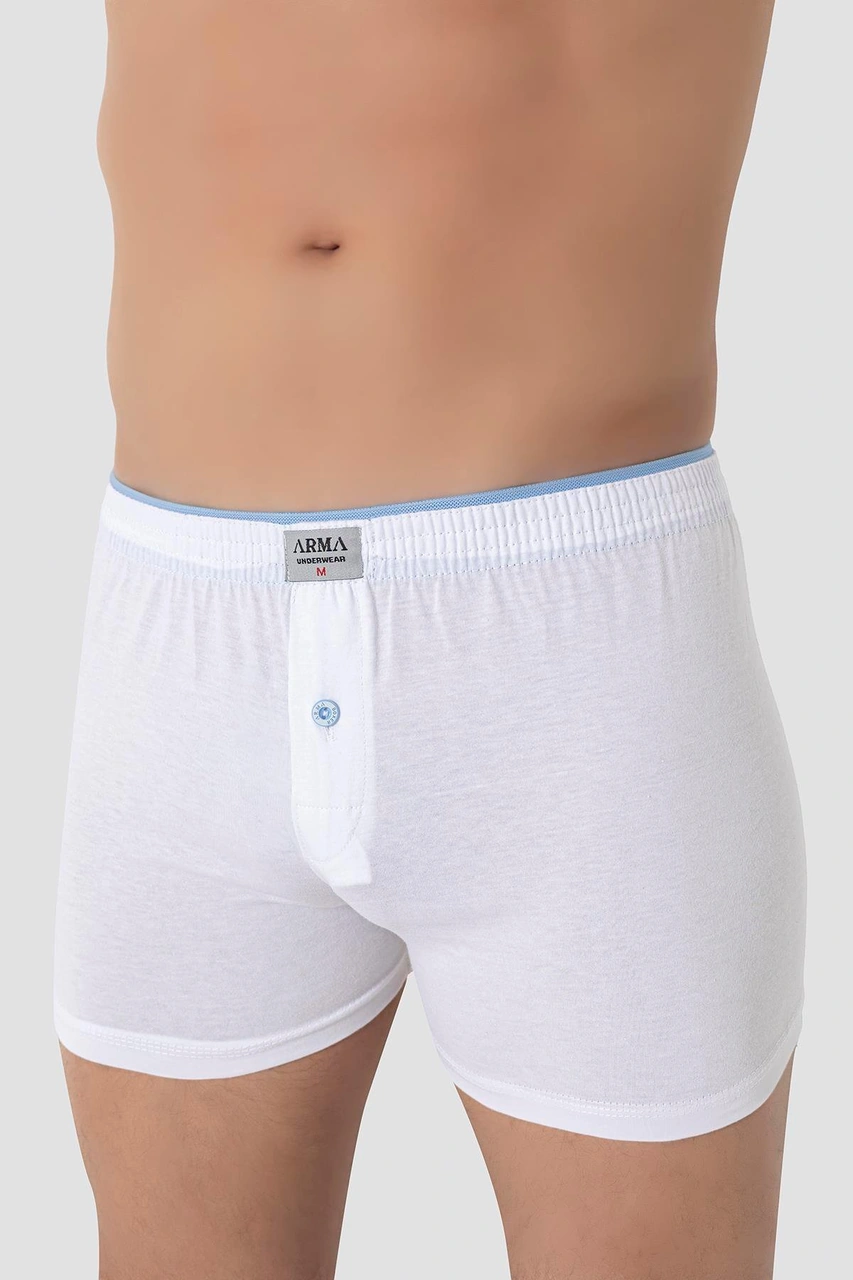 Arma Yıldız 6'lı Paket Beyaz Erkek Penye Havlu Bel Boxer %100 Pamuk Beyaz Arma Yıldız 6'lı Paket Beyaz Erkek Penye Havlu Bel Boxer %100 Pamuk Beyaz