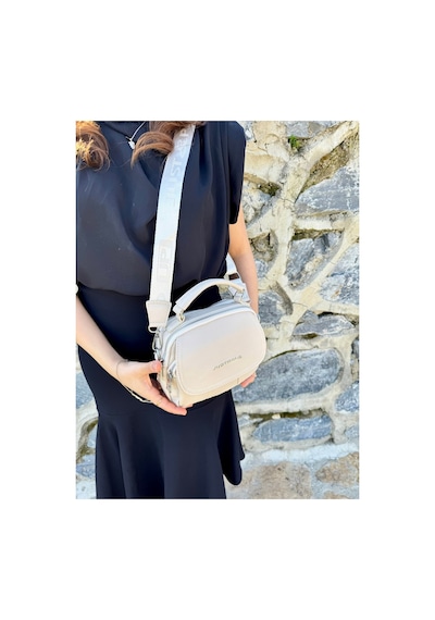 Just Polo Kadın Yeni Sezon Yumuşak Deri Şal Detaylı Ayarlanabilir Askılı Şık El Ve Omuz Çantası Shopper Taş 91134650