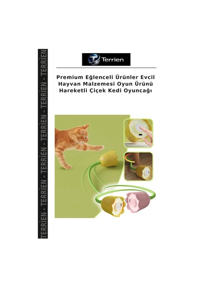 Premium Eğlenceli Ürünler Evcil Hayvan Malzemesi Oyun Ürünü Hareketli Çiçek Kedi Oyuncağı