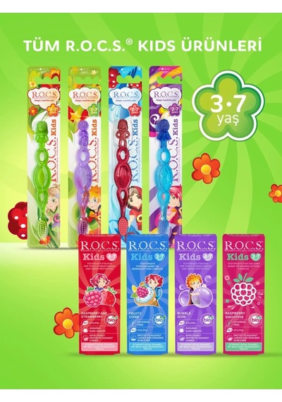 .kids Ekstra Soft Diş Fırçası 3-7 Yaş Renkli