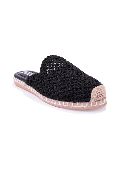 Dagoster Dza07-1155999 Siyah Triko Spor Kadın Terlik Siyah