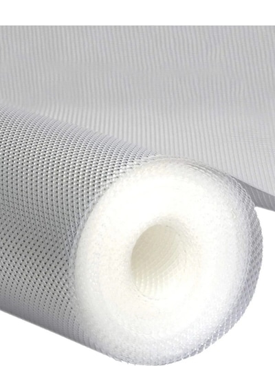 Mutfak Dolabı Çekmece Kaydırmaz Raf Örtüsü Şeffaf, Suya Dayanıklı, Kesilebilir Pvc 45x300 Cm