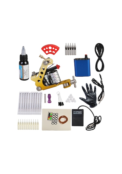 22 Parça Profesyonel Tattoo Dövme Set