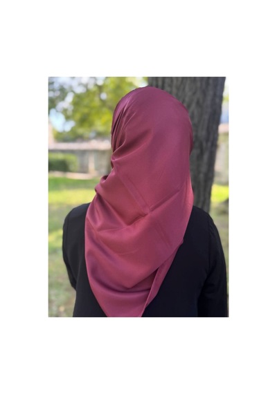 ALDAIYR Reyon Eşarp Saten Dokulu 95x95 Bordo