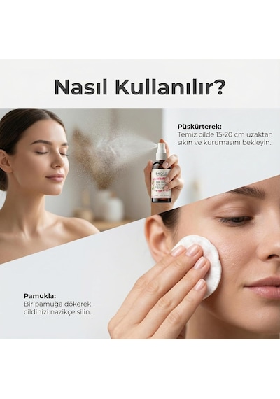 Saf Gül Suyu - 100% Pure Rose Water 100 Ml - Doğal Gül Mayası Hidrolatı - Canlandırıcı Ve Nemlendirici Yüz Toniği Cam Şişe Ve Sprey