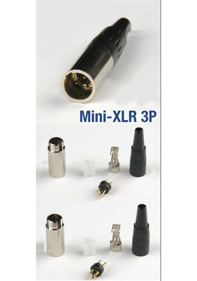 Xlr Konnektör - Mini - 3 Pin - Erkek