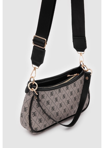 Shule Bags Farme Monogram Baget Ve Çapraz Çanta Gri GRİ