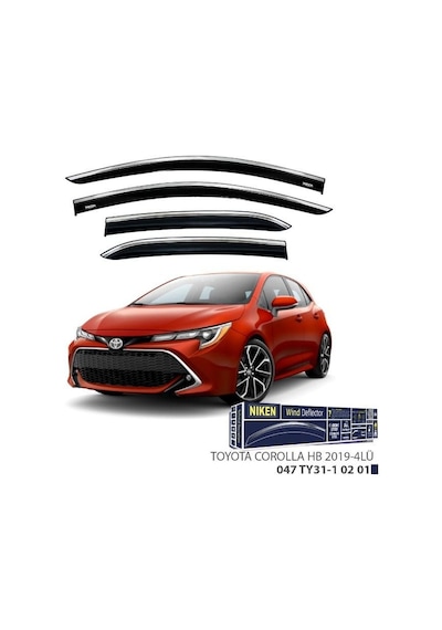 Niken Toyota Corolla Hb Cam Rüzgarlığı Kromlu 2019+ Sonrası