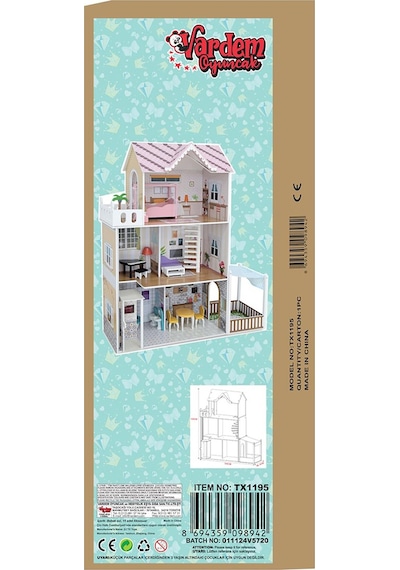Vardem 3 Katlı 15 Parça Aksesuarlı Ev Set 120x104x36.4cm - Standart