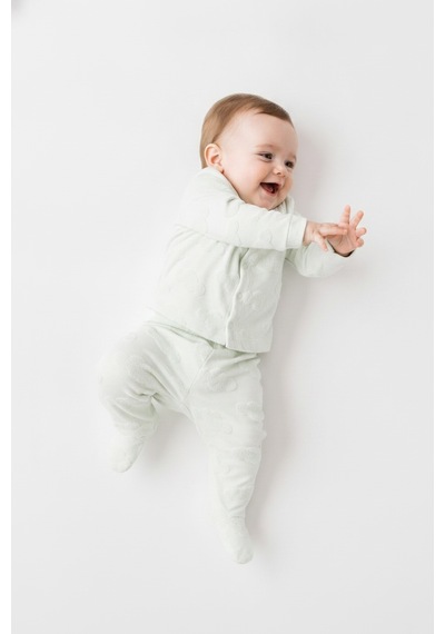 Tiffany Baby & Kids Puffy Cloudy Tasarımlı Patikli 2li Takım Yeşil