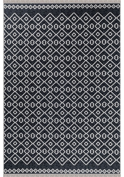 Arya Vl Çift Taraflı,katlanabilir,yıkanabilir,yüksek Kalite Pamuk Salon,oturma Odası,balkon Kilim Krem-antrasit 3