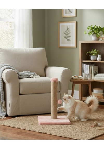 Reyo Pet Kedi Tırmalama Tahtası Pembe 42 Cm