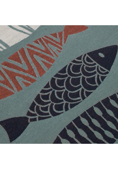Mudo Home Larıssa Renkli Fısh Kilim Lacivert 80x150 Diğer