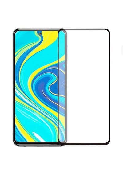 Redmi Note 14 Uyumlu Tamperli Cam Ekran Koruyucu Siyah Çerçeve Kamera Çentiksiz
