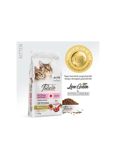 Hypoallergenic Kuzulu Düşük Tahıllı Yavru Kedi Maması 12 Kg