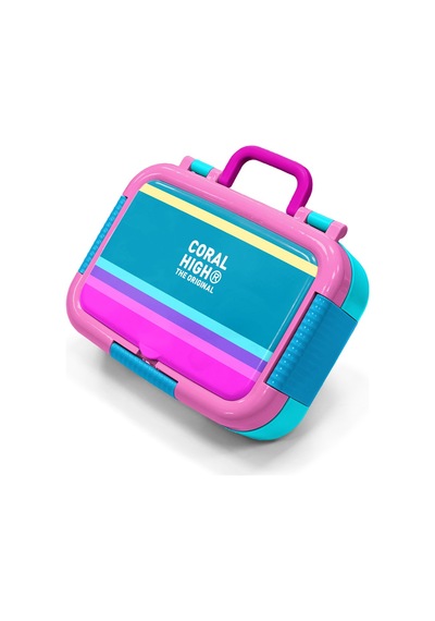 Coral High Kids Pembe Pastel Renkli Desenli Paslanmaz Çelik Beslenme Kabı 39267 Pembe