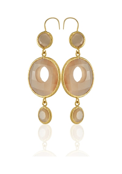 Kadir Jewellery 22 Ayar Altın Kaplama Kadın Sallantılı Küpe -el İşçiliği Ve Hipoalerjenik Küpe Turuncu 43295958