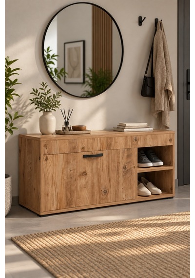 Sulorahome Ayakkabılık Dolabı Kahverengi 90 Cm Kahverengi - Atlantik Çam Sulorahome Ayakkabılık Dolabı Kahverengi 90 Cm Kahverengi - Atlantik Çam