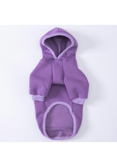 Pettrend Lila Kanguru Cepli Kedi Köpek Hoodie Sweatshirt