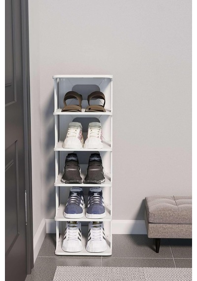 Tidy 5 Katlı Ayakkabılık, Beyaz, Ayakkabı Organizer Mks-tdy-5-ayakkabı Diğer