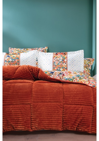 Yataş Bedding Diamond Çift Kişilik Triola Set Turuncu