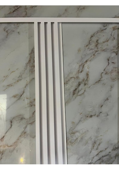 100cm Atc Dekoratif Beyaz L Köşe Duvar Çıtası Kapama Çıtası Duvar Lambirisi Paneli Kapama L Köşesi