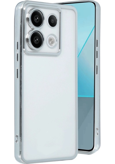 Xiaomi Redmi Note 13 Pro 5g Kılıf Kamera Korumalı Lensli Silikon - Gümüş