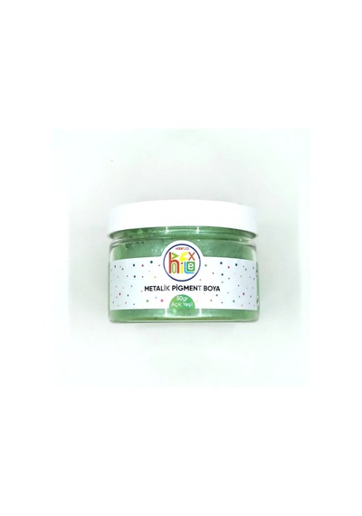 Epoksi Reçine Metalik Sedefli Pigment Toz Boya Açık Yeşil Renk 50 G