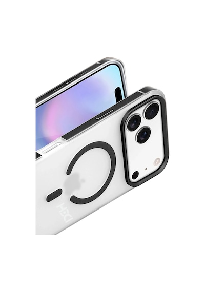 Apple Uyumlu iPhone 17 Pro Hbc-394 Himalayas Magsafe Kapak - Siyah