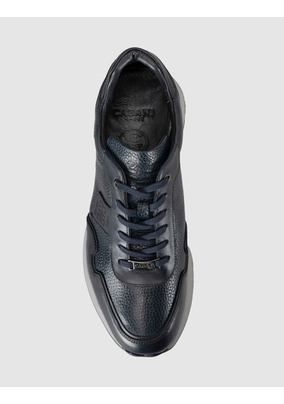Cabani Lacivert Erkek Hakiki Deri Sneaker Ayakkabı