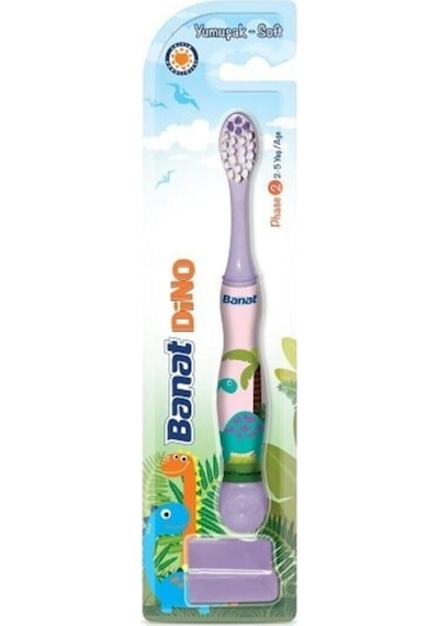 Dino 2+ Yaş Çocuk Diş Fırçası, Asorti