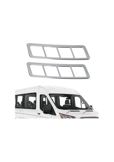 Ford Transit 2014-2020 Krom Kaput Havalandırma