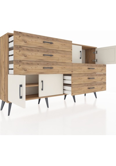 Arges Konsol 2 Raflı 6 Çekmeceli 4 Kapaklı 176x30x99 Çam-aytaşı/çam Aytası/atlas Çam - Atlas Çam Arges Konsol 2 Raflı 6 Çekmeceli 4 Kapaklı 176x30x99 Çam-aytaşı/çam Aytası/atlas Çam - Atlas Çam