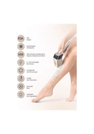 Relux Ipl9850 Purecare 3.000.000 Atım Ipl Lazer Epilasyon Cihazı