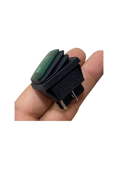 Ic-104w Geniş Körüklü Işıklı Anahtar On-off 4p Yeşil