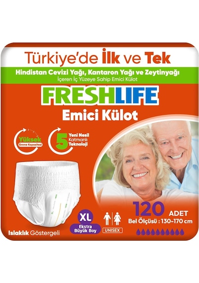 Xlarge Emici Külot 30 Lu 4 Paket 120 Adet XL