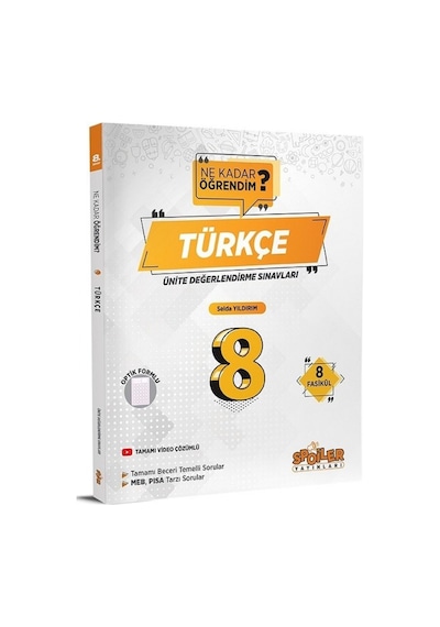 8 Uds Ne Kadar Öğrendim Turkce