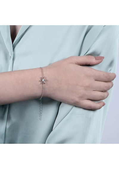 Sare Pırlanta Altın Blue Topaz Kar Tanesi Bileklik