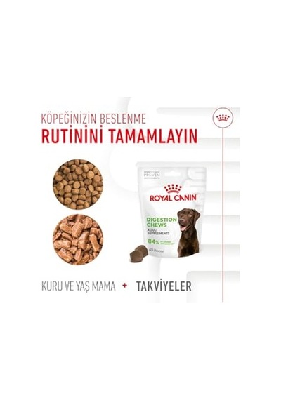 Ayrex Digestion Chews Yetişkin Köpekler İçin Sindirim Sistemini Destekleyen Tamamlayıcı Ödül Maması 160g