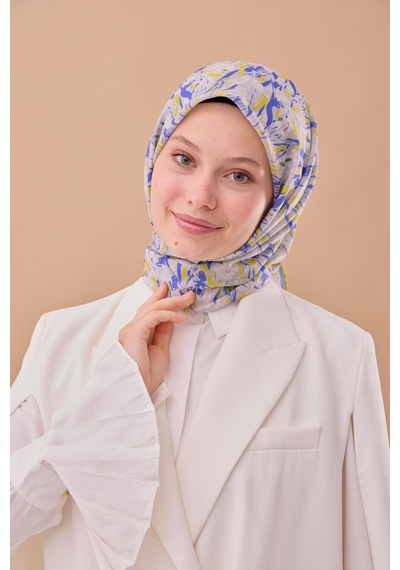 Silk Home Soft Eşarp 73091-11 Gümüş, Morcivert, Asit