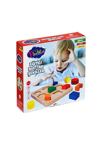 Onyıl Oyuncak Ahşap Eğitici Bultak Şekiller Playwood Ony-389